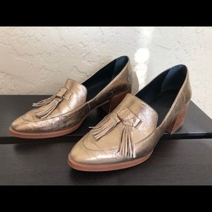 Gold Tassel Loafers